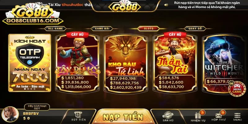 Nổ Hũ Go88 - Khám Phá Thế Giới Quay Hũ Đổi Thưởng Siêu Hot 4 Tổng hợp các trò chơi nổ hũ Go88 siêu hot