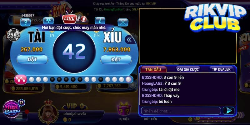Cơ chế vận hành trong game livestream Rikvip